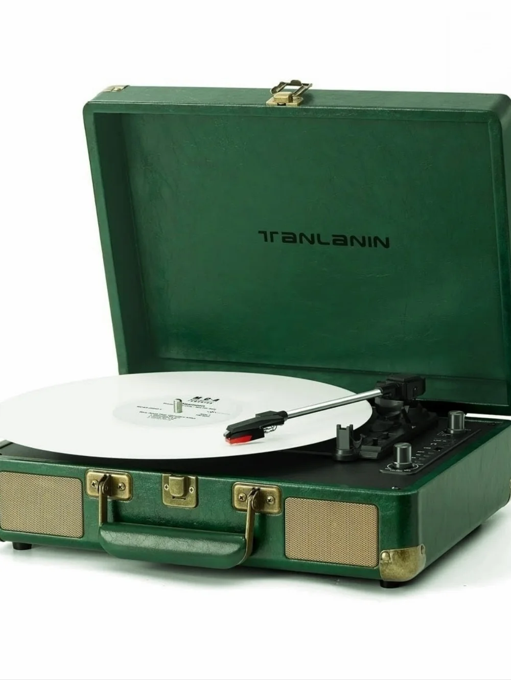 Record Player TANLANIN Turntable 3-Speed Suitcase Style - Picture 8 of 11